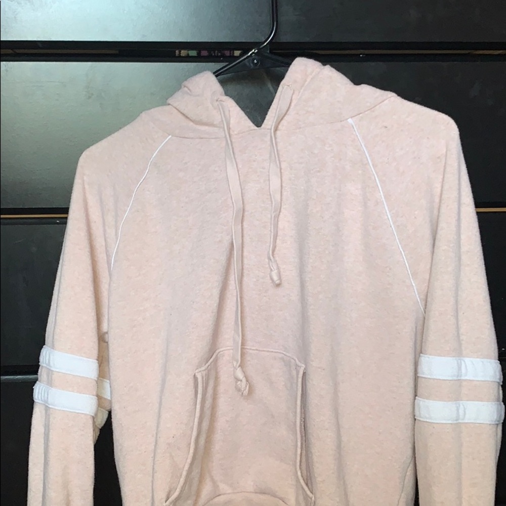 light pink hoodie